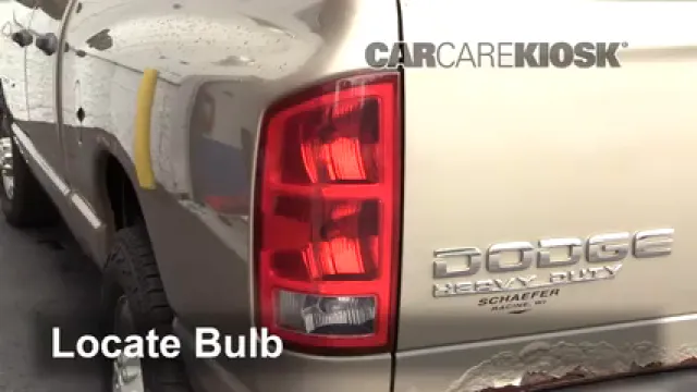 2004 Dodge Ram 2500 ST 5.9L 6 Cyl. Turbo Diesel Crew Cab Pickup (4 Door) Luces Luz de reversa (reemplazar foco)